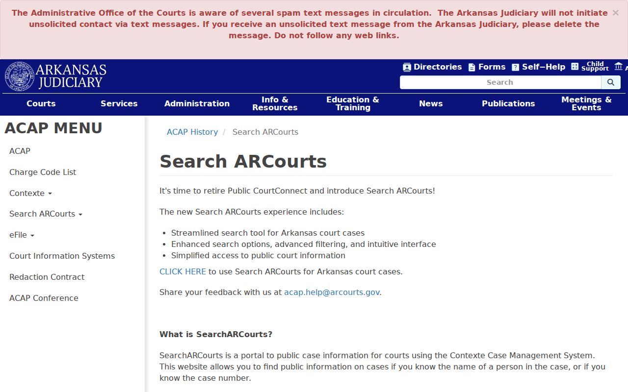 Craighead County criminal court case CourtConnect information