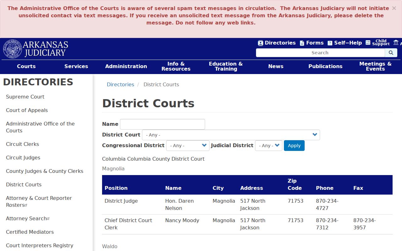 Craighead County criminal court case District Court directory